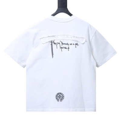 Chrome Hearts Short-Sleeve T-Shirt with Back Patch Black/White 02