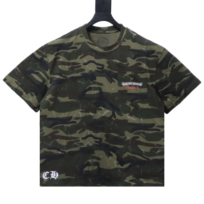 Chrome Hearts Camouflage Flag Print Short-Sleeve T-Shirt 2 01