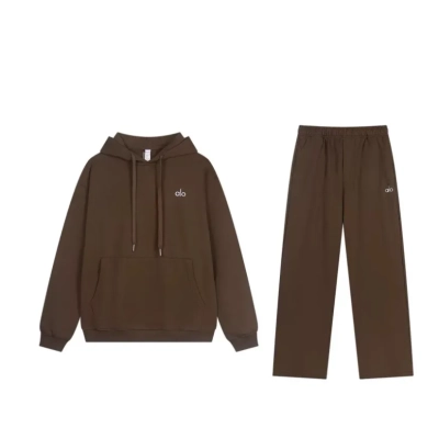 Alo Yoga Accolade Brown Tracksuit 01