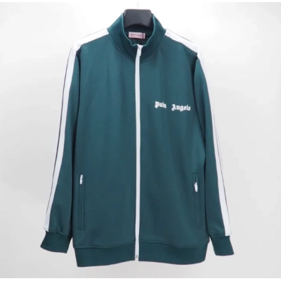Palm Angels Zip-Up Classic Track Jacket & Pants Tracksuit Dark Green 01