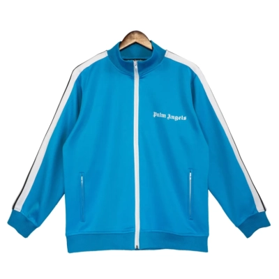 Palm Angels Zip-Up Classic Track Jacket & Pants Tracksuit Lake Blue 02