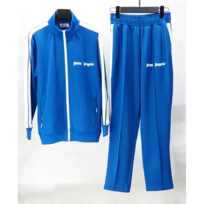 Palm Angels Zip-Up Classic Track Jacket & Pants Tracksuit Royal Blue 01