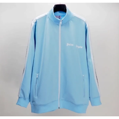 Palm Angels Zip-Up Classic Track Jacket & Pants Tracksuit Sky Blue 01