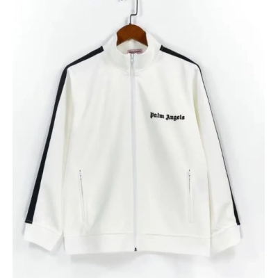 Palm Angels Zip-Up Classic Track Jacket & Pants Tracksuit White 02