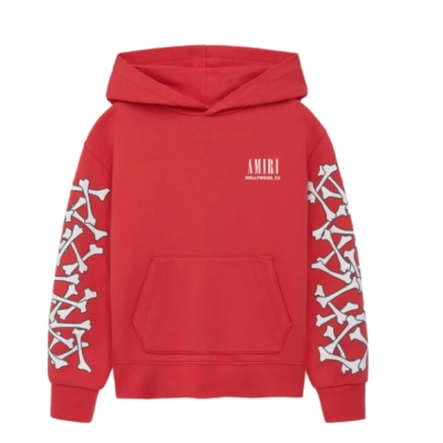 Amiri Hoodie Red 01