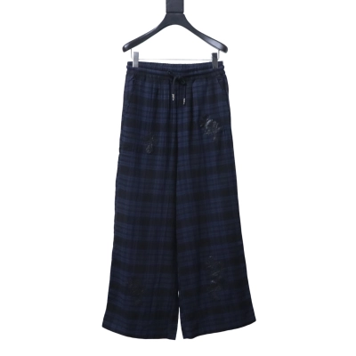 Chrome Hearts Linen Plaid Pants 01