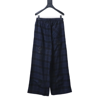 Chrome Hearts Linen Plaid Pants 02
