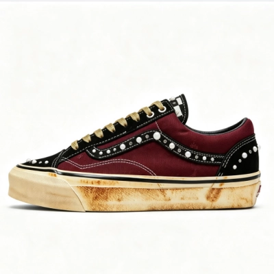 GET SATOSHI NAKAMOTO x Vans Old Skool Reissue 36 Pearlized Port Royale ComplexCon Exclusive 01