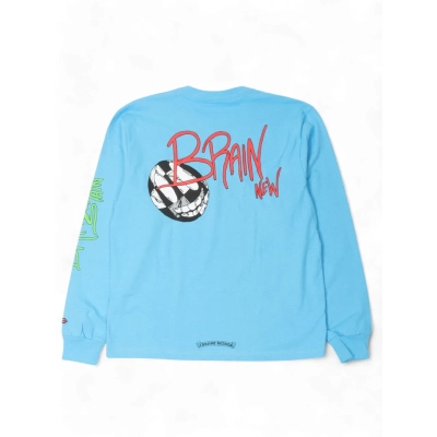 Chrome Hearts Matty Boy 'Brain New' Blue Longsleeve Shirt 02