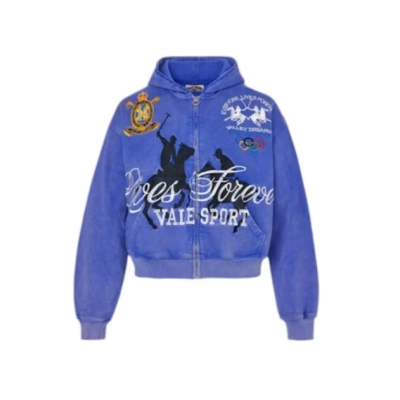 Vale Forever Schwab Zip Up Hoodie Blue 01