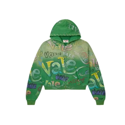 Vale Forever Spearmint Zip Up Hoodie Green 01