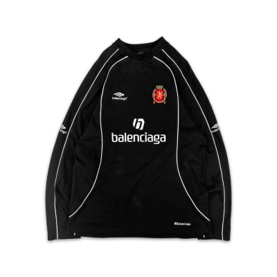 BALENCIAGA Paris Soccer Long Sleeve Oversized T-Shirt 01