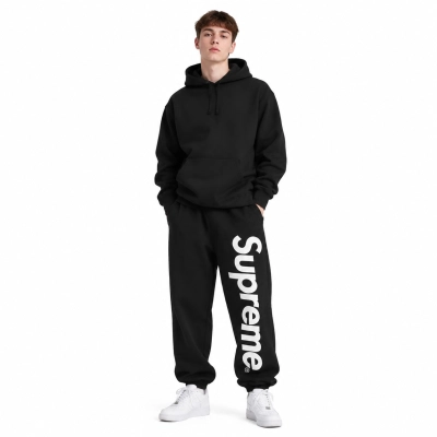 Supreme Satin Applique set Black 01