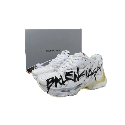 PKGoden Balenciaga Runner White And Black Characters 677402 W3RBQ 9010  02