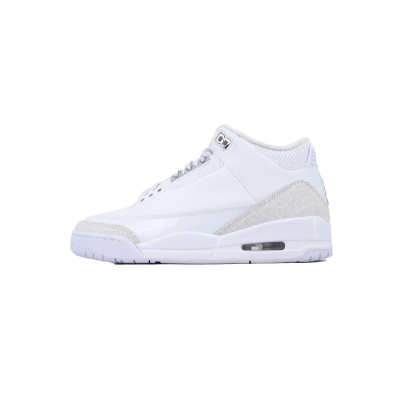PKGoden Air Jordan 3 Retro Pure Money(White Cat)  CT8532-111 01