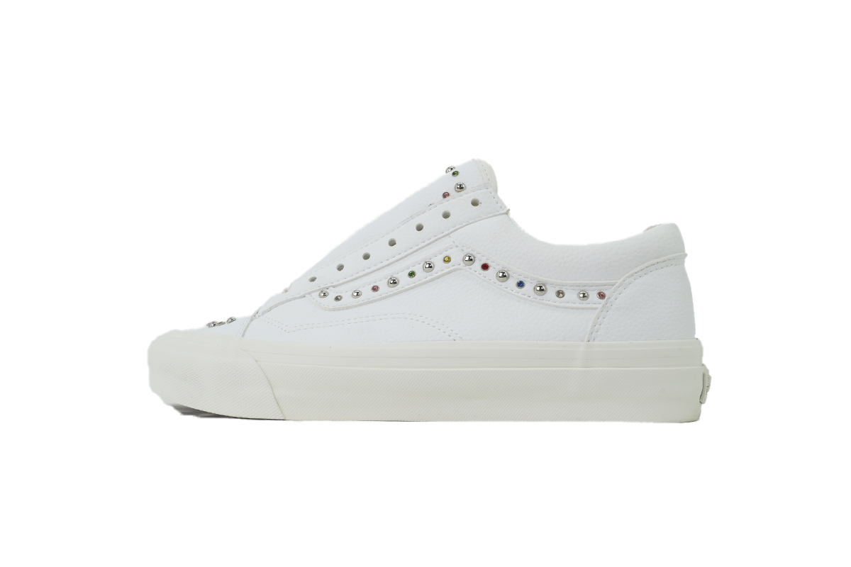 GET Vans Premium Old Skool 36 Pearlized Pearl skin white VN000S52BLK