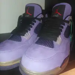 PKGoden Air Jordan 4 Retro Travis Scott Purple,AJ4-766302 review Customer coolkicks reviews from whatsapp 01