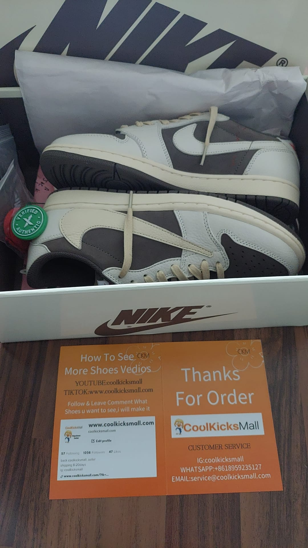 🖤Free shipping🖤PKGoden Air Jordan 1 Low GET Travis Scott Reverse Mocha,DM7866-162 review 0