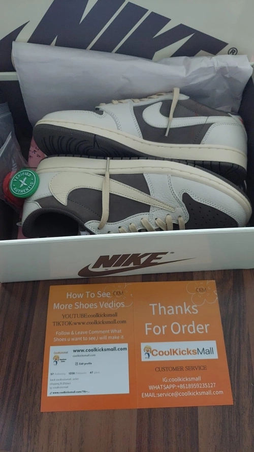 🖤Free shipping🖤PKGoden Air Jordan 1 Low GET Travis Scott Reverse Mocha,DM7866-162 review 