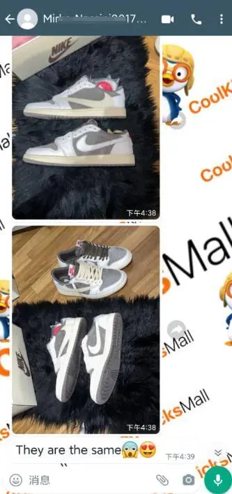 🖤Free shipping🖤PKGoden Air Jordan 1 Low GET Travis Scott Reverse Mocha,DM7866-162 review Customer coolkicks reviews from whatsapp 00