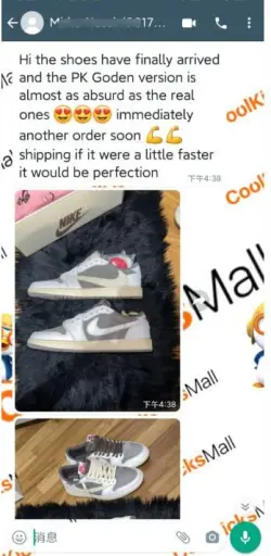 🖤Free shipping🖤PKGoden Air Jordan 1 Low GET Travis Scott Reverse Mocha,DM7866-162 review Customer coolkicks reviews from whatsapp 03