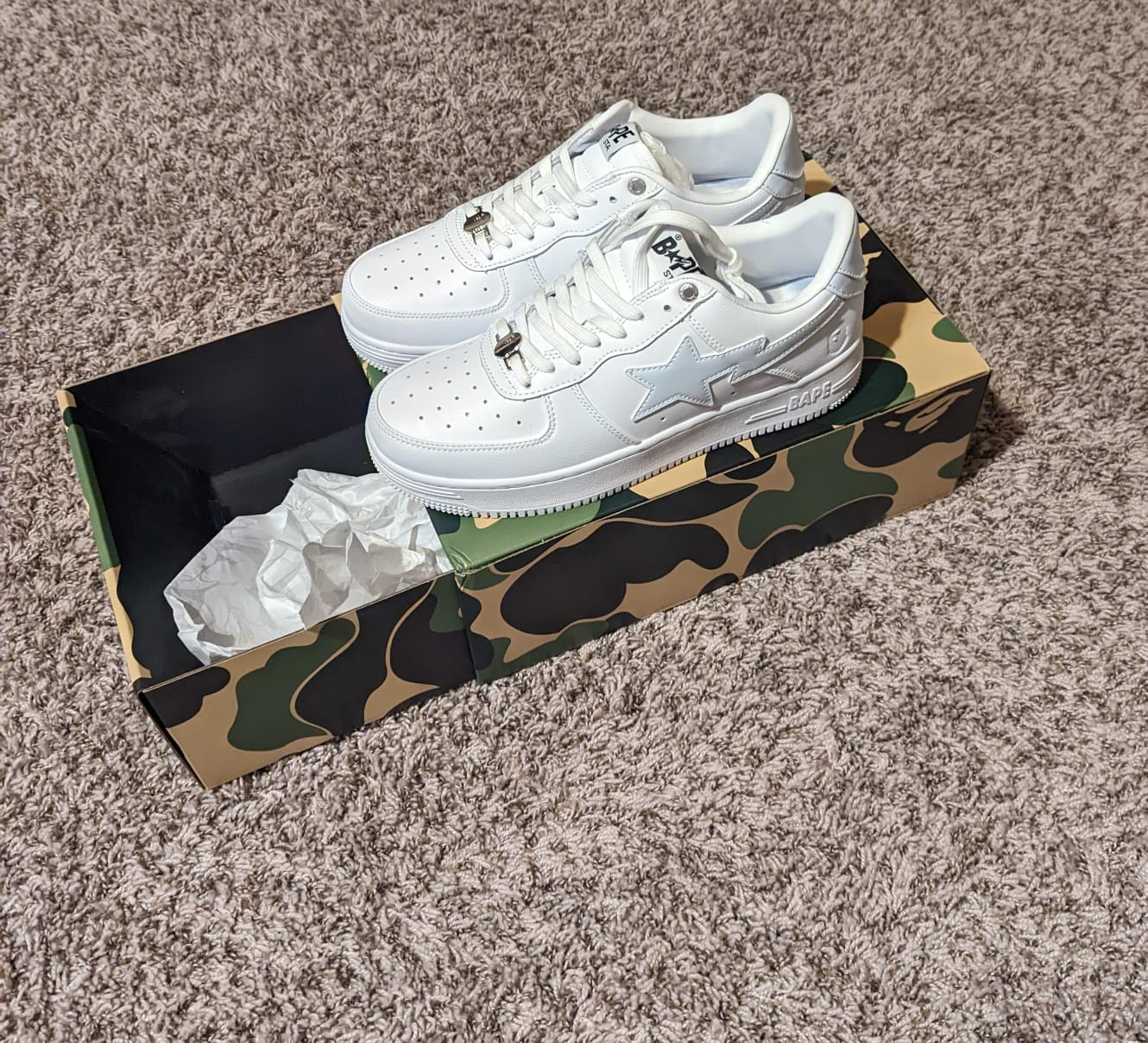 G5 A Bathing Ape Bape Sta Low White, 1H70-191-006 review customer feedback 00