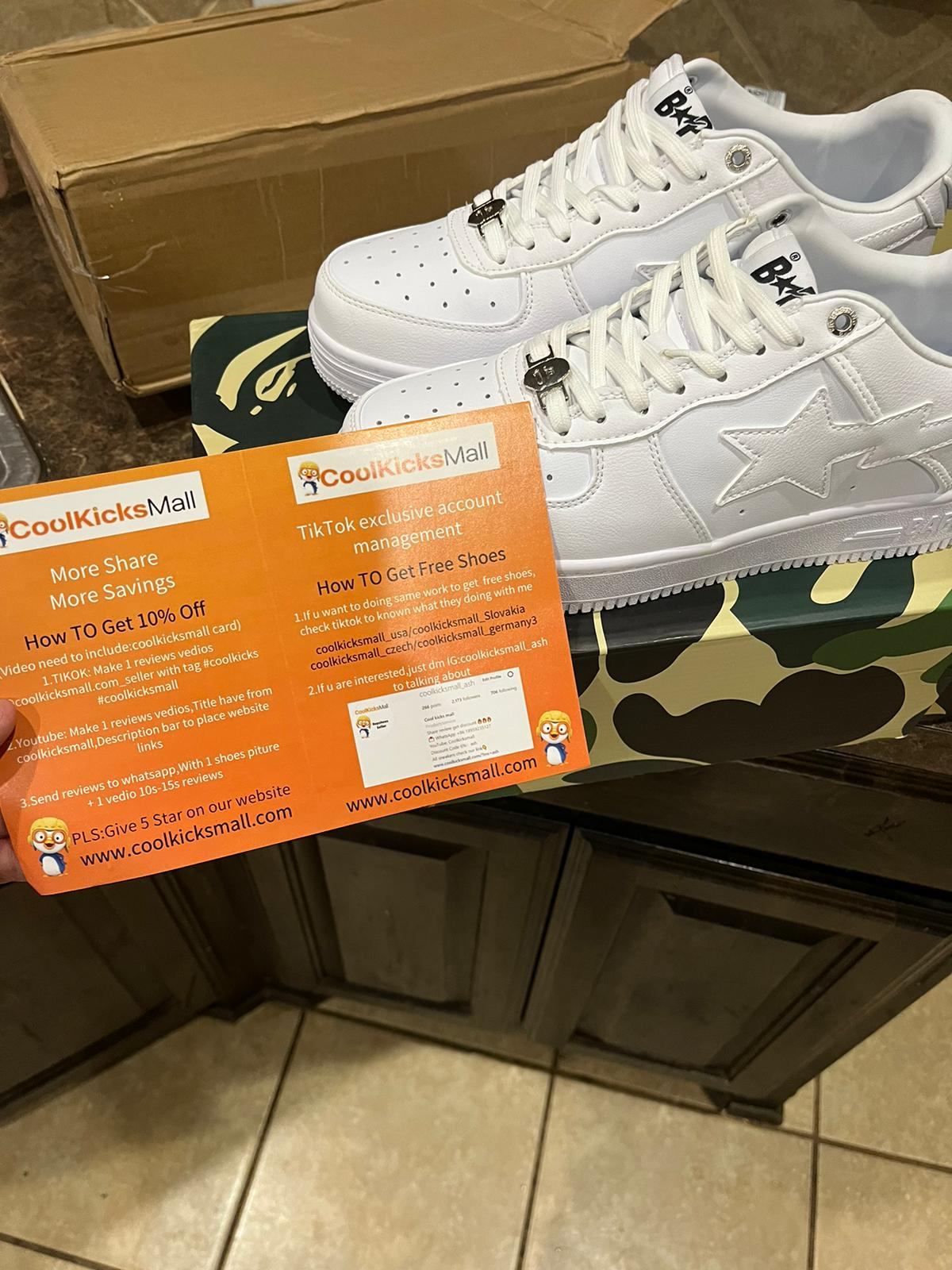 G5 A Bathing Ape Bape Sta Low White, 1H70-191-006 review customer feedback 00