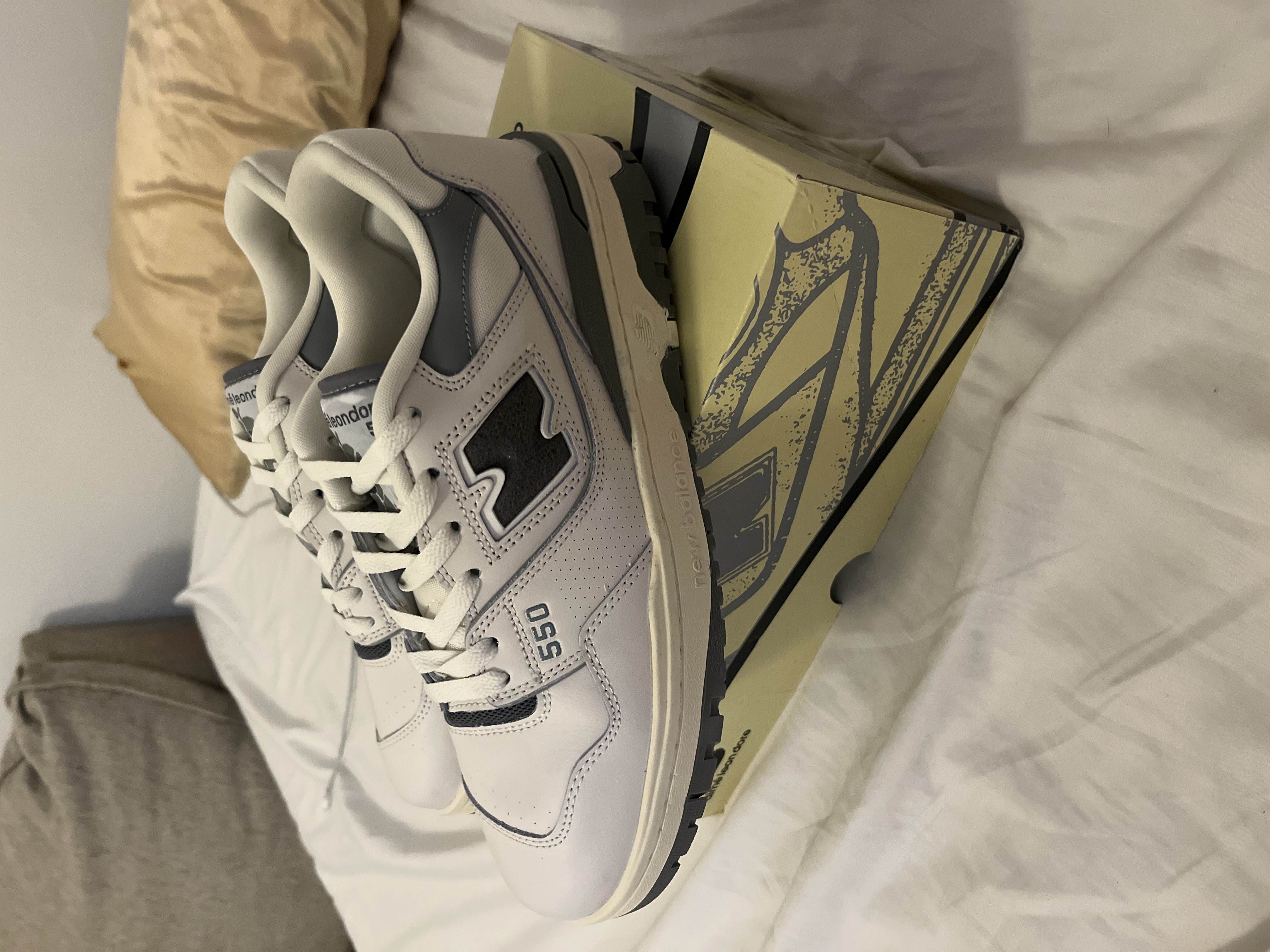 GET New Balance 550 Aime Leon Dore White Grey,BB550ALE review 0