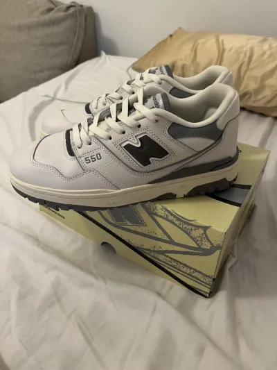GET New Balance 550 Aime Leon Dore White Grey,BB550ALE review g