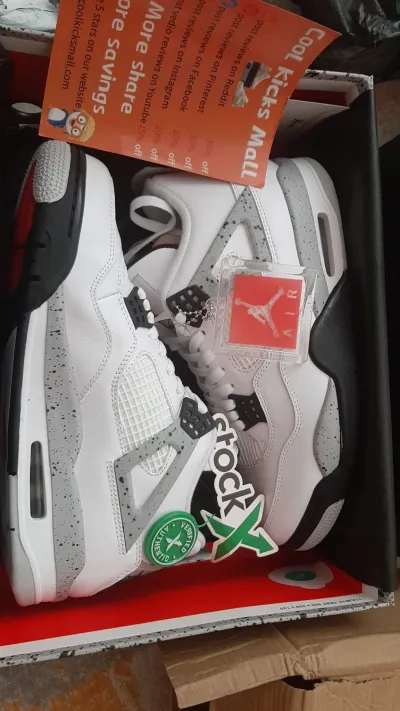 Cool Kicks | GET Air Jordan 4  Retro White Cement,840606-192 review coolkicksmall  00