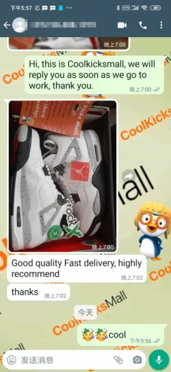 cool kicks | GET Air Jordan 4  Retro White Cement,840606-192 review coolkicksmall  02