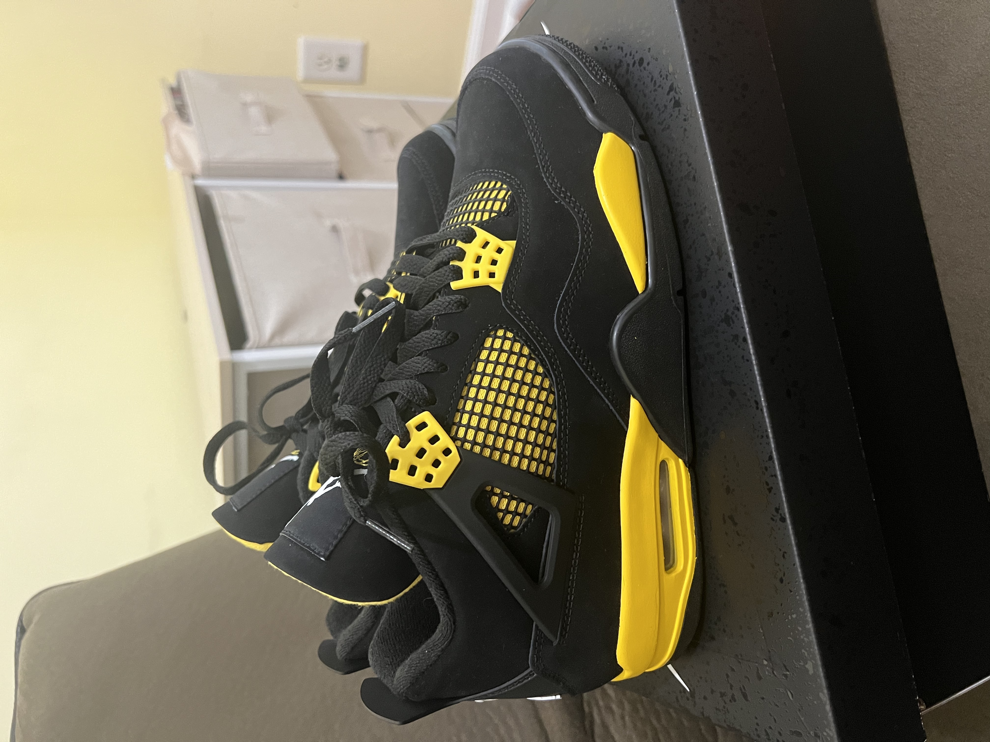 Cool Kicks | GET Air Jordan 4 Retro Thunder, 308497-008   review JJA 00