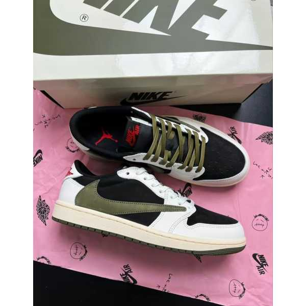 PKGoden Air Jordan 1 Retro Low GET SP Travis Scott Olive,DZ4137-106 review Pizarro