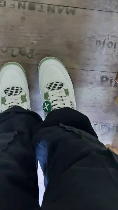 PKGoden Air Jordan 4 Retro Seafoam,  AQ9129-103 review Customer coolkicks reviews from whatsapp 00