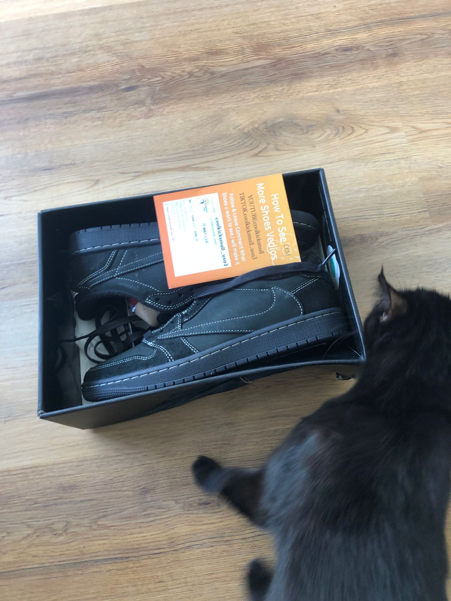 Coolkicks | PKGoden Air Jordan 1 Retro Low GET SP Travis Scott Black Phantom, DM7866-001 review Customer coolkicks reviews from whatsapp 01