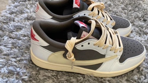 Cool Kicks | G5 Air Jordan 1 Low White BrownBarb Travis Scott,DM7866-162 review 