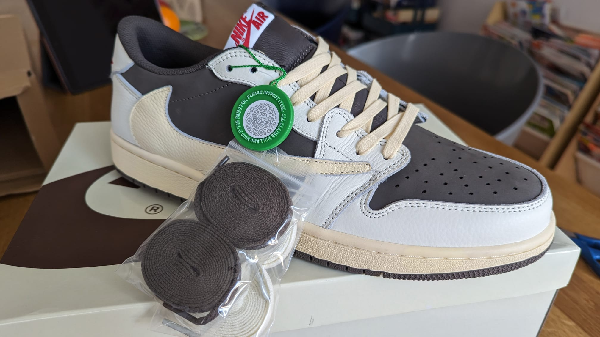 G5 Air Jordan 1 Low White BrownBarb Travis Scott,DM7866-162 review coolkicksmall reviews 01