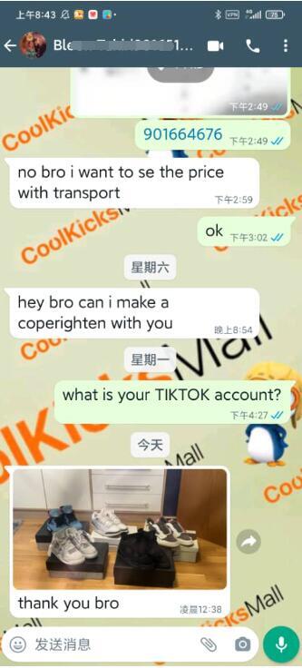 PKGoden Air Jordan 4 Retro Frozen Moments,AQ9129-001 review Customer coolkicks reviews from whatsapp 01