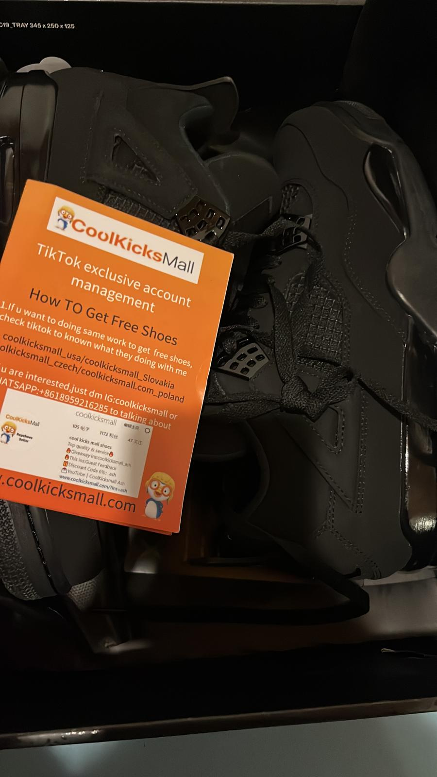 (Flash Sale) PKGoden Air Jordan 4 Retro Black Cat ,CU1110-010 review 0