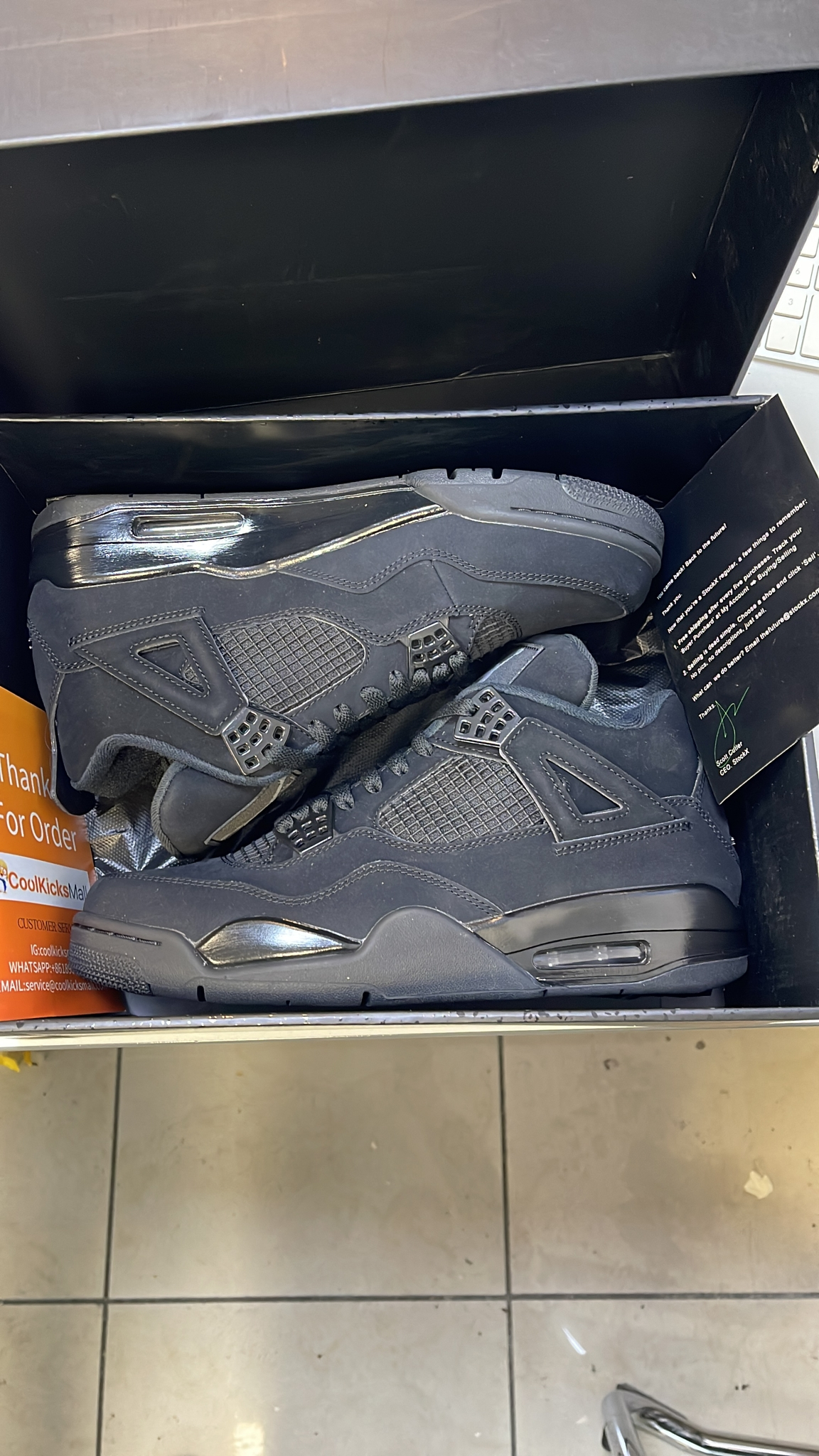 (Flash Sale) PKGoden Air Jordan 4 Retro Black Cat ,CU1110-010 review 1
