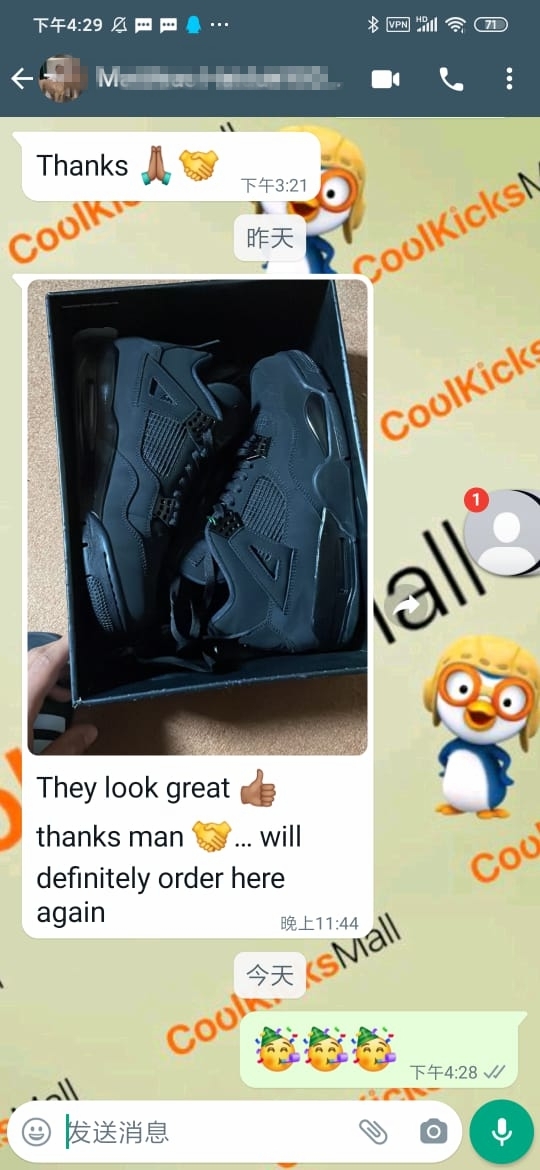 (Flash Sale) PKGoden Air Jordan 4 Retro Black Cat ,CU1110-010 review 0