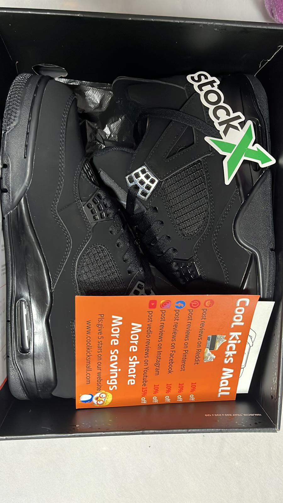 (Flash Sale) PKGoden Air Jordan 4 Retro Black Cat ,CU1110-010 review 0