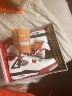 Cool Kicks | GET Air Jordan 4 Fire Red,DC7770-160   review Customer coolkicks reviews from whatsapp 01