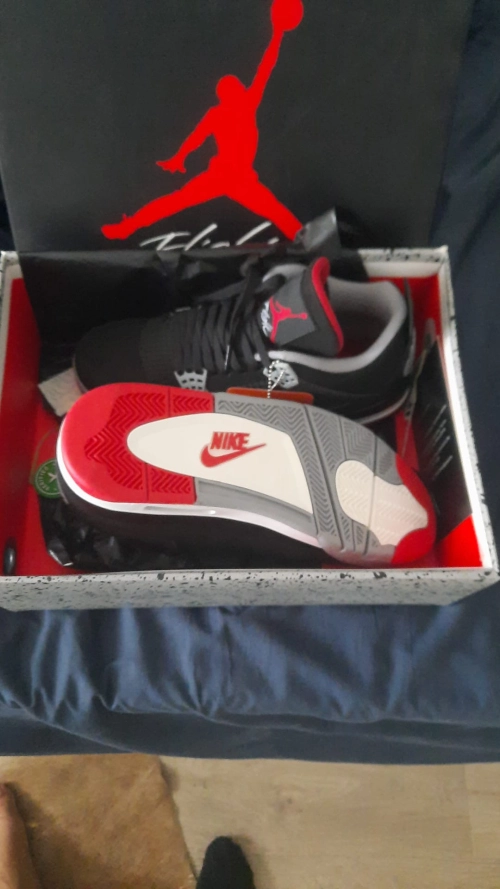 PKGoden Air Jordan 4 Retro Bred (2019),308497-060 review 