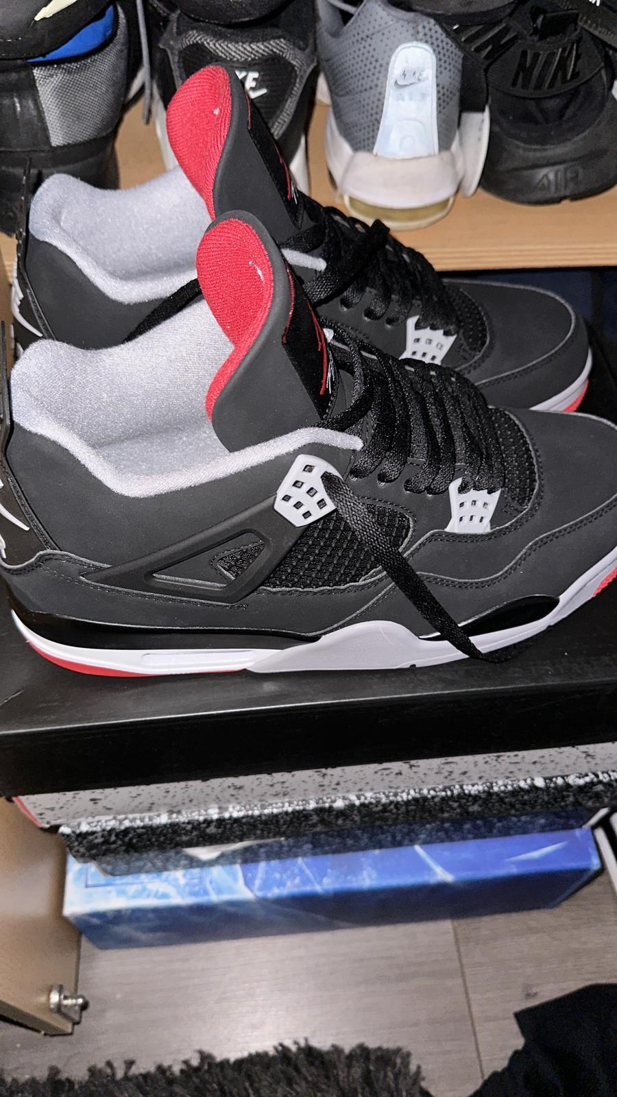 PKGoden Air Jordan 4 Retro Bred (2019),308497-060 review feedback from whatsapp guest 01