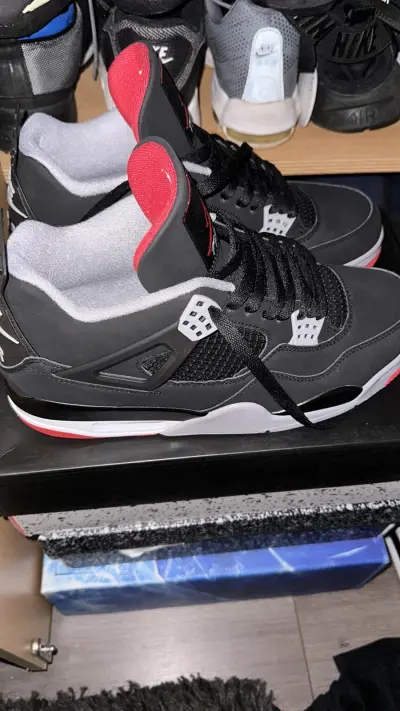 PKGoden Air Jordan 4 Retro Bred (2019),308497-060 review feedback from whatsapp guest 01