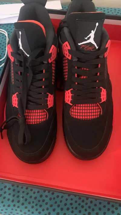 PKGoden Air Jordan 4 Retro Red Thunder, CT8527-016 review coolkicksmall  00