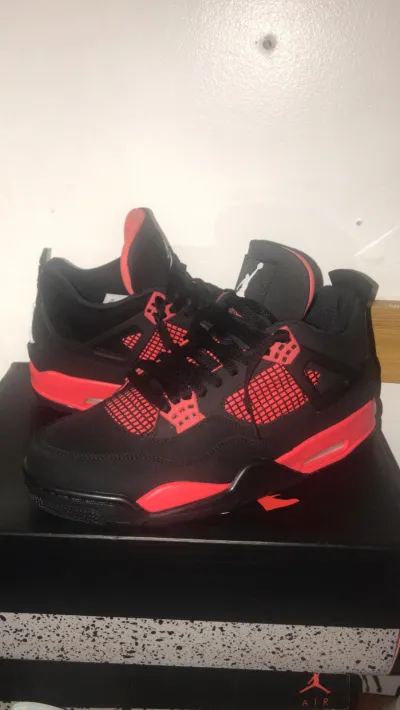 PKGoden Air Jordan 4 Retro Red Thunder, CT8527-016 review coolkicksmall  01