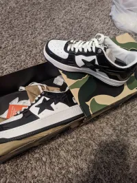 G5 A Bathing Ape Bape Sta Low Black White, 1H70-191-001 review 1