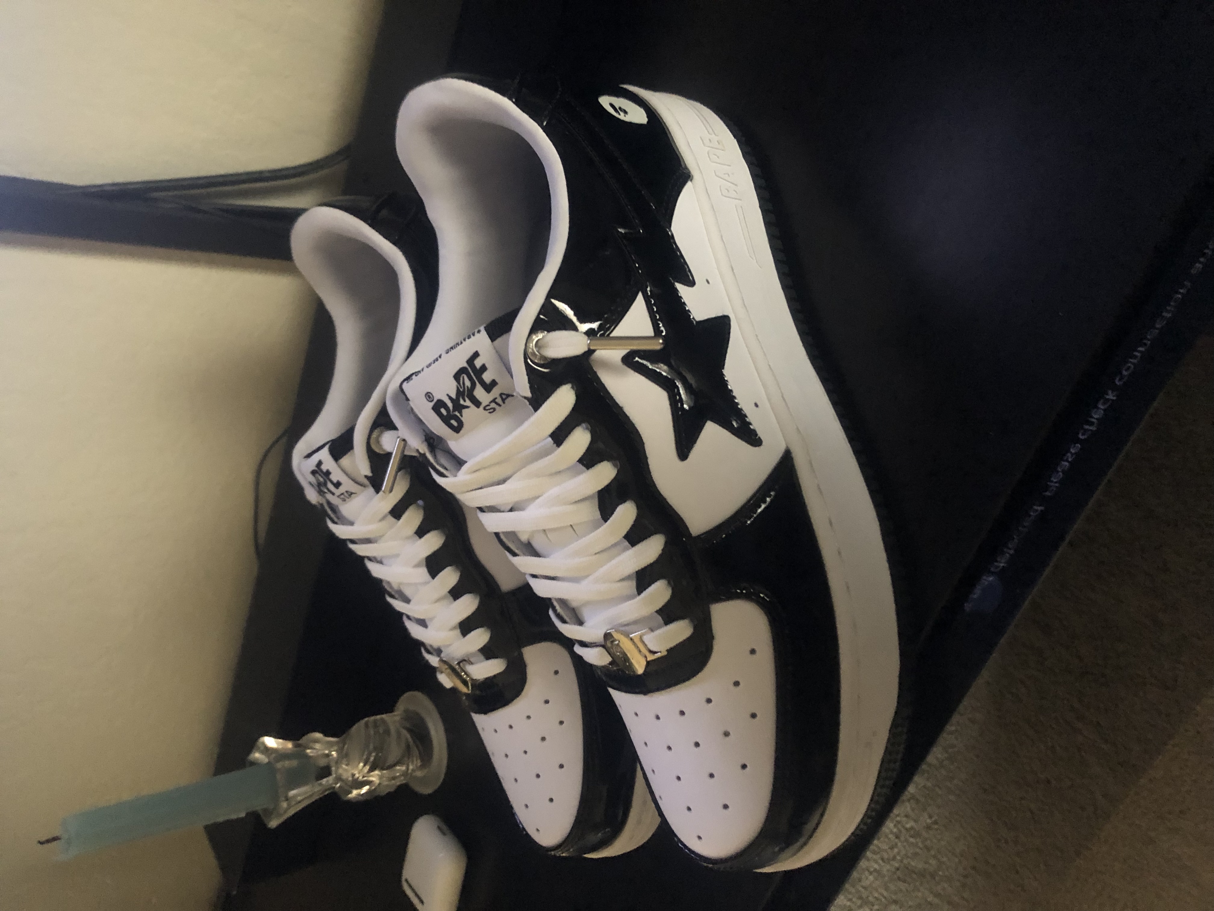 G5 A Bathing Ape Bape Sta Low Black White, 1H70-191-001 review Isaiah 00